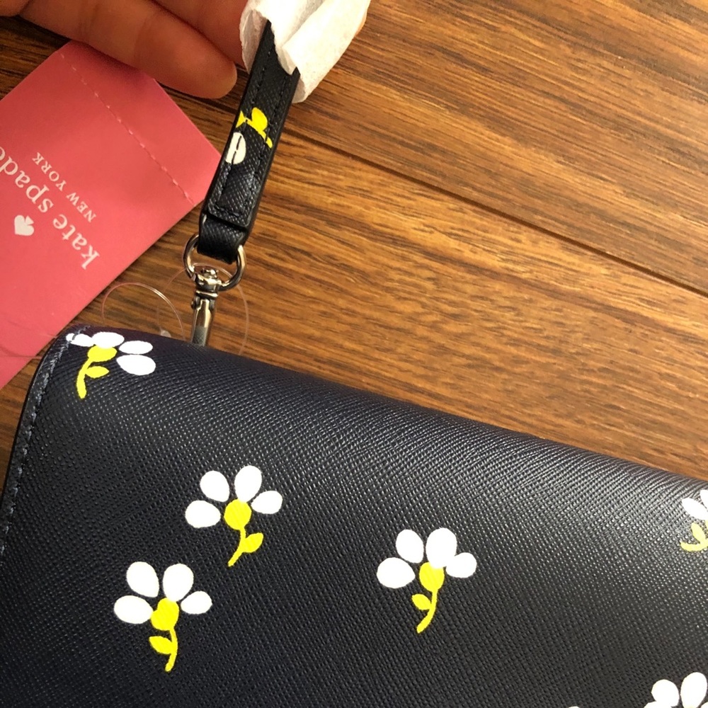 NWT Kate Spade Laurel Way Winni Blue Floral Bag - Picture 6 of 8